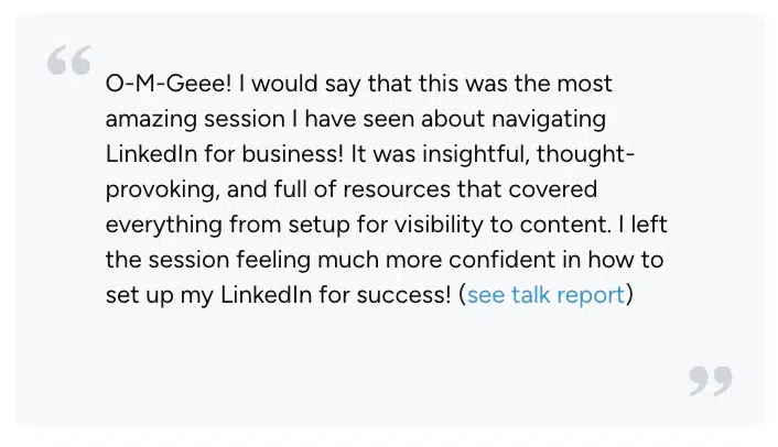 Linkedin OMG Success