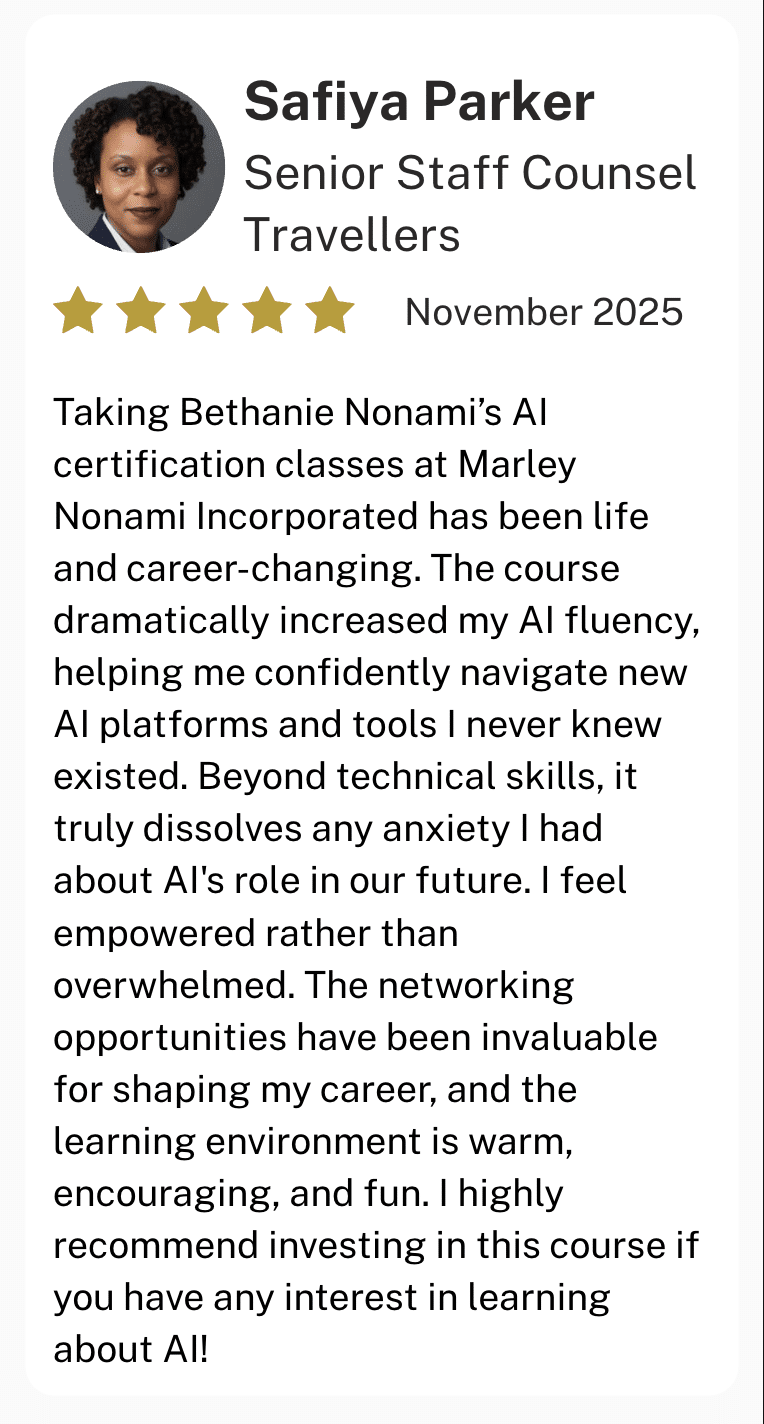 AI Cohort 1 Testimonial3