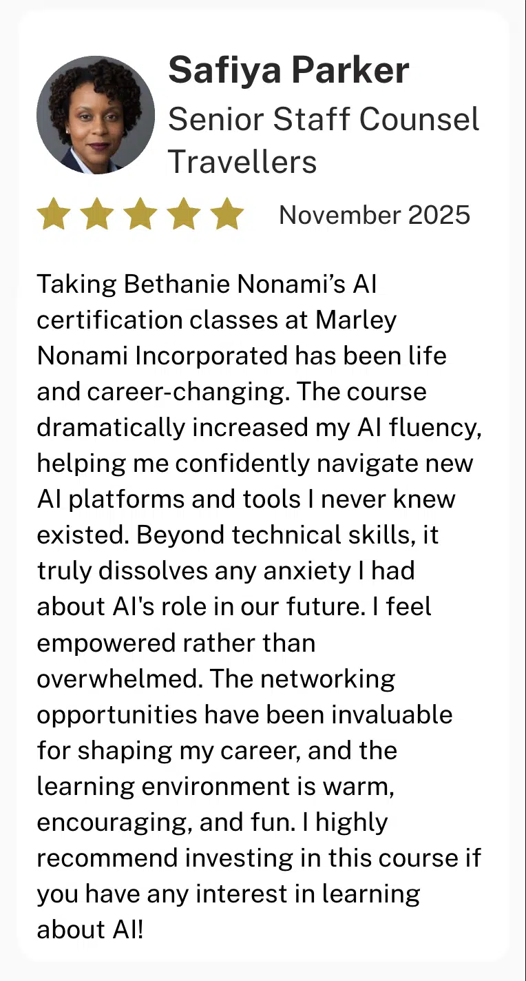 AI Cohort 1 Testimonial3